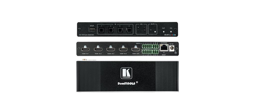 Kramer VS-411XS Intelligenter 4x1 HDMI Automatik–Umschalter