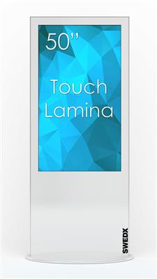 Swedx Lamina 50" Touch, Alu - W / nat 4K