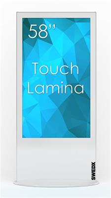 Swedx Lamina 58" Touch, Alu - W / nat 4K